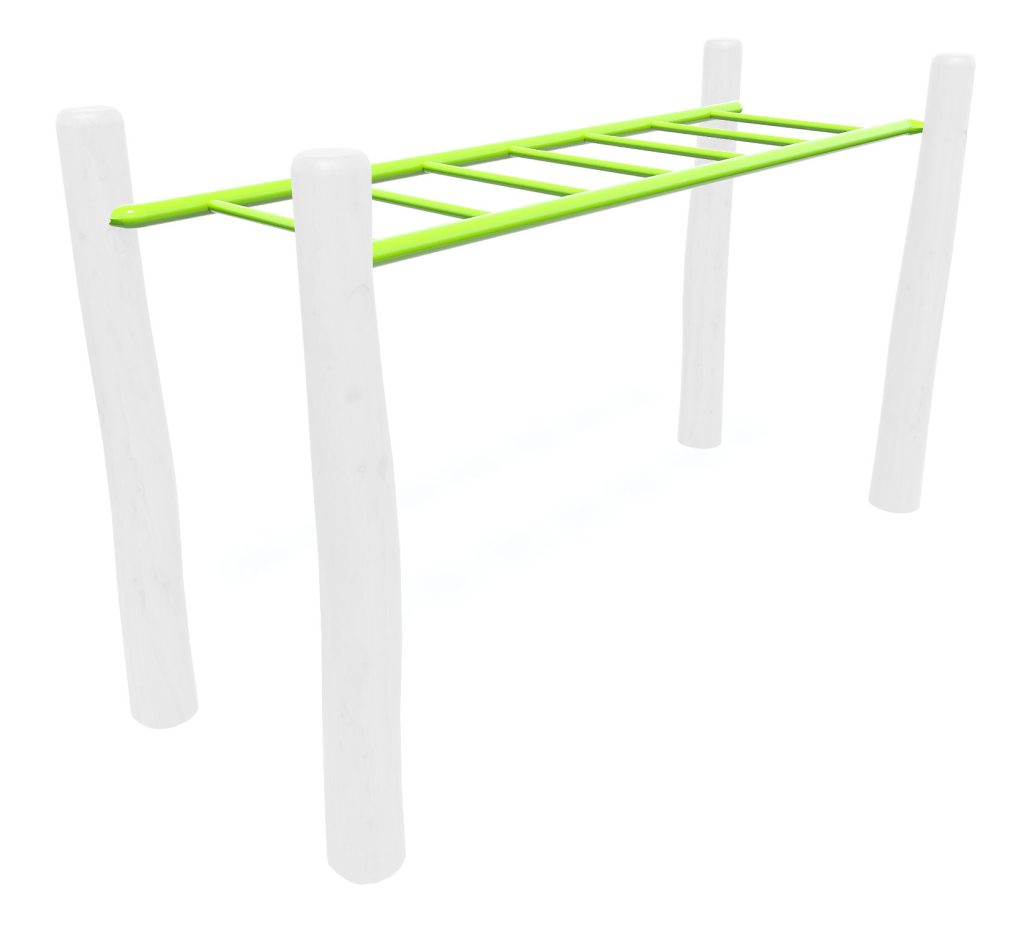 Natural 4 Post Monkey Bar