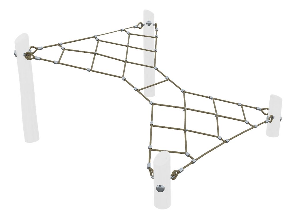 Natural Mini Inclined Cross Net