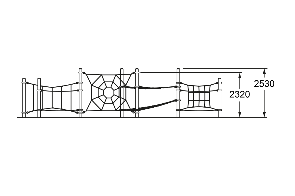 CE-006_Rope-Web-Tangle_Side Elevation