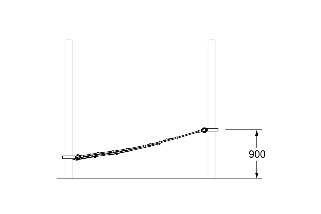 CE-1013_Inclined Tringular Net_Side Elevation