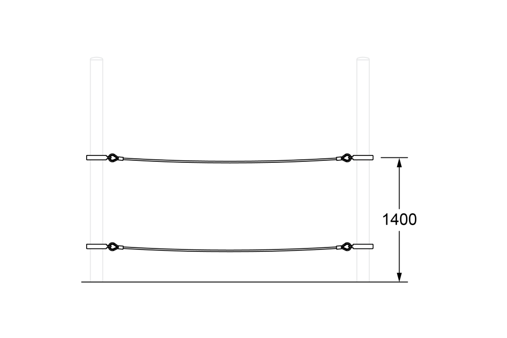 CE-1031_Rope Traverse_Side Elevation