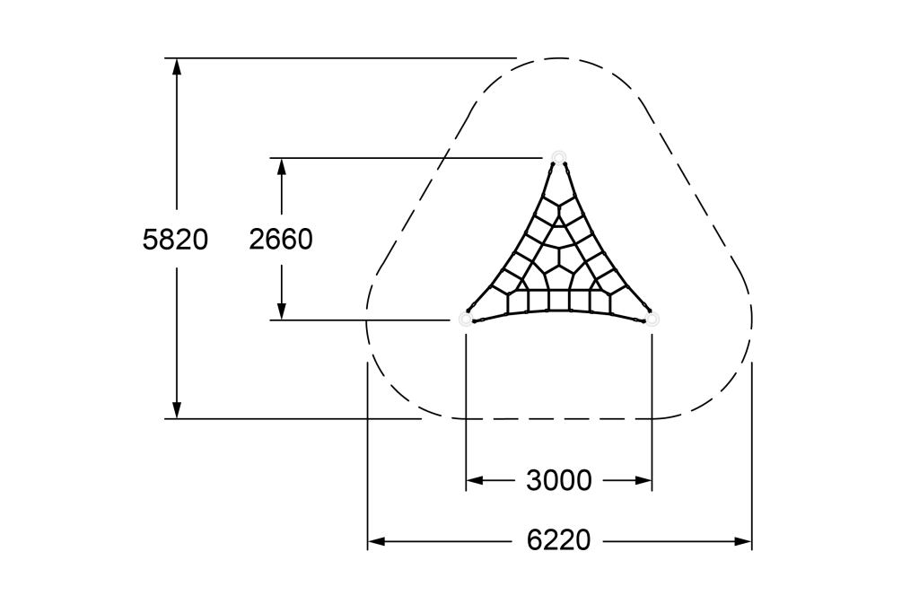 CE-1034_Horizontal Tri Net_Top View