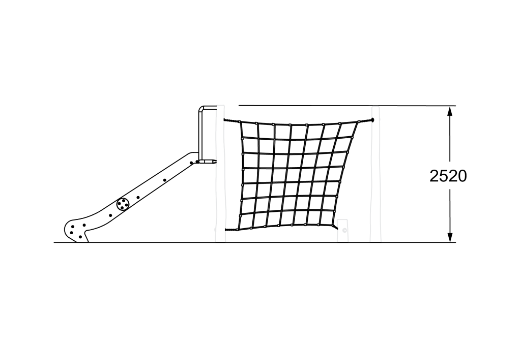 CN-1058_Slide with Twisted Tri_Side Elevation