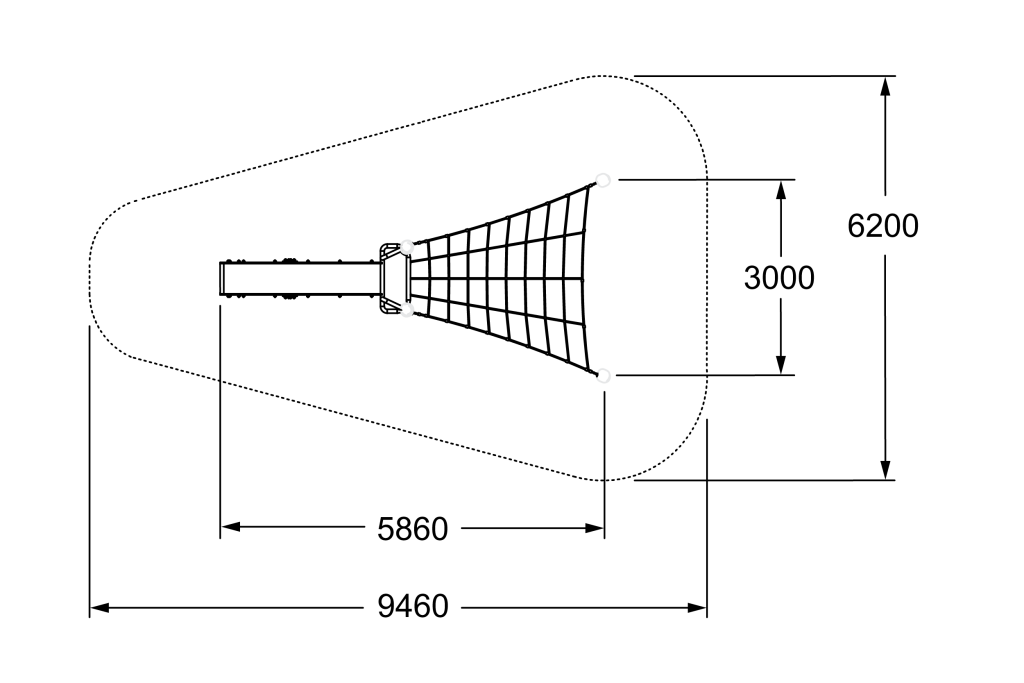CN-1059_Slide with Inclined Trapezoid_Top View