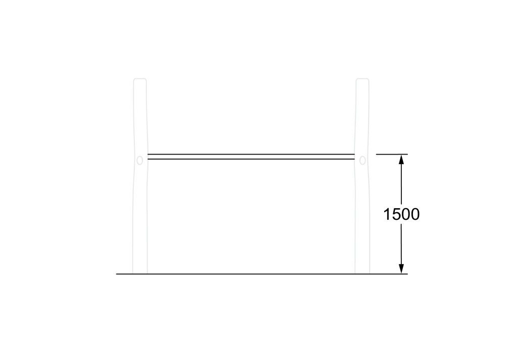 CN-1065_4 Post Monkey Bar_Side Elevation