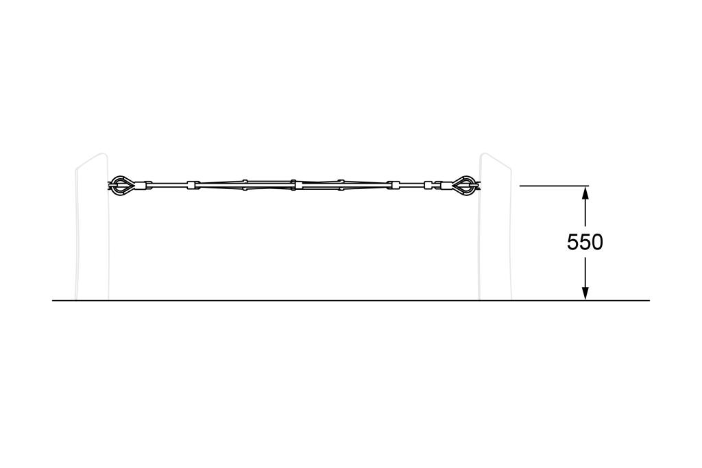 CNS-2001_Cross Net mini_Side Elevation