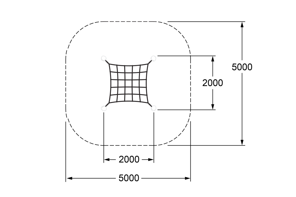CNS-2003_Horizontal Square Net mini_Top View