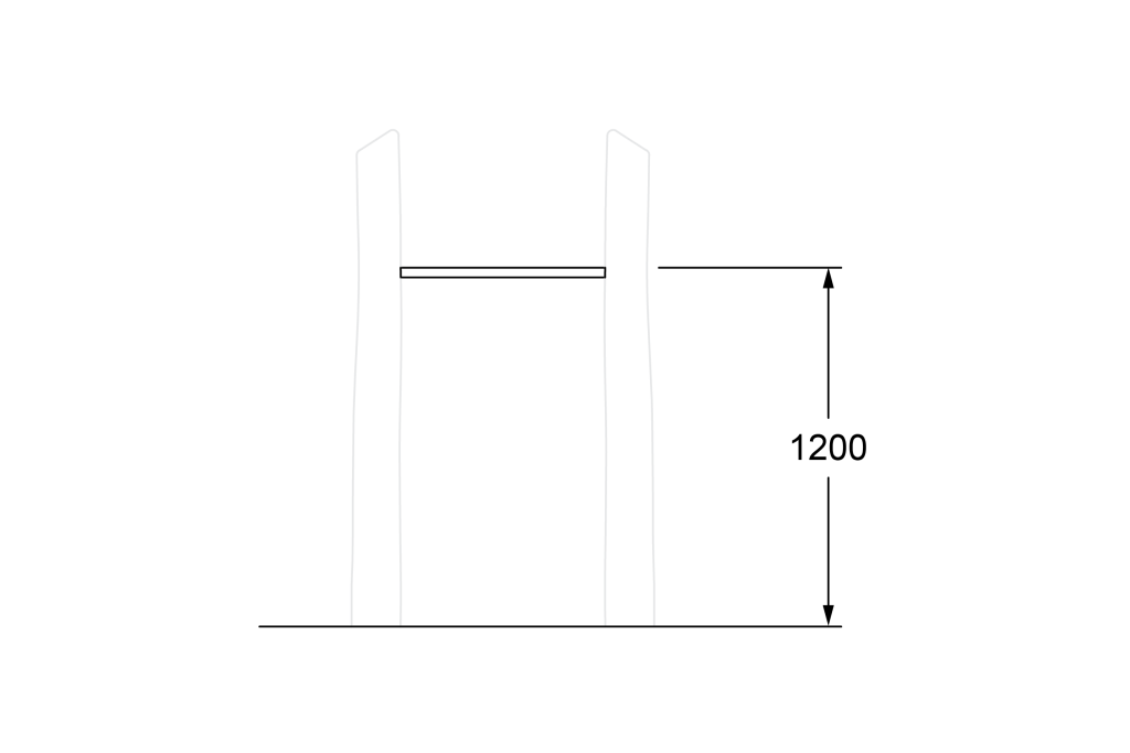 CNS-2008_Pull Up Bar Mini_Side Elevation