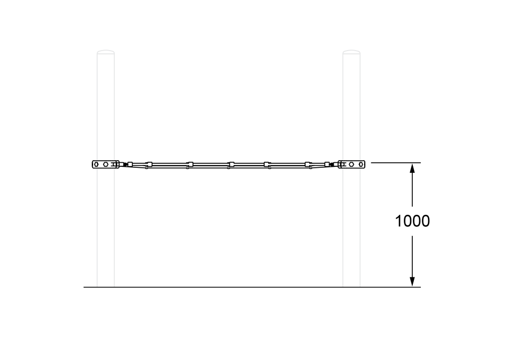 CS-2003_Mini Horizontal Square Net_Side Elevation