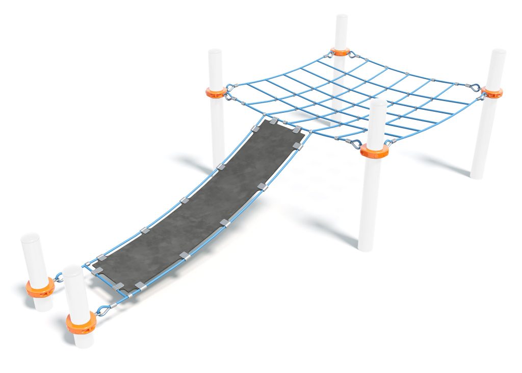 Mini Horizontal Square and Rubber Bridge