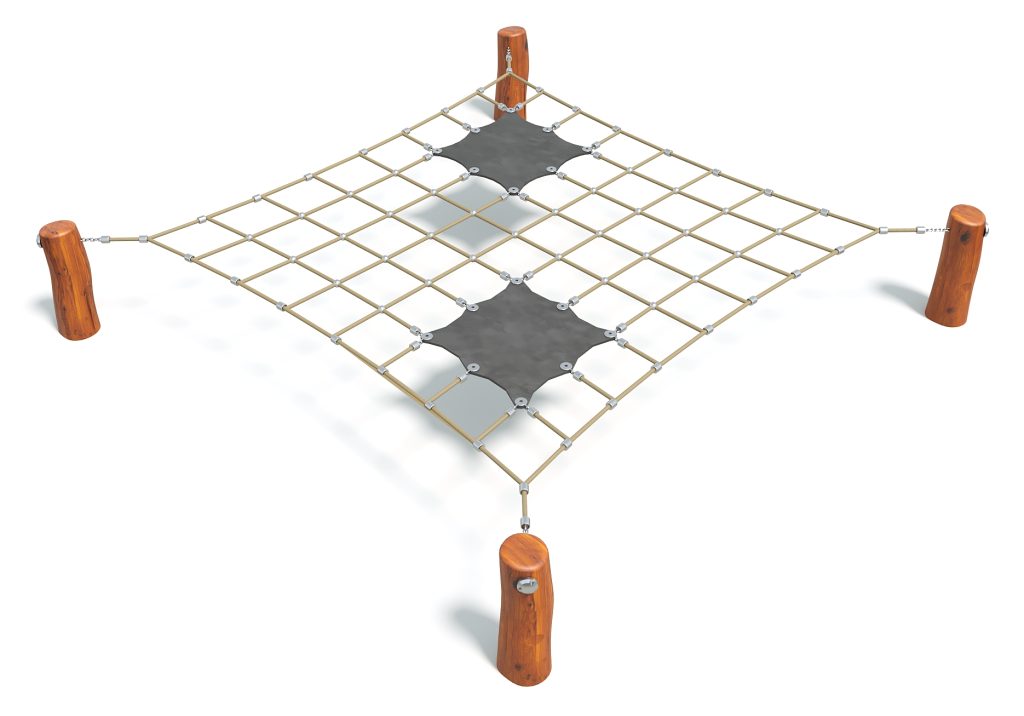 Natural Quadtramp with Small Membranes