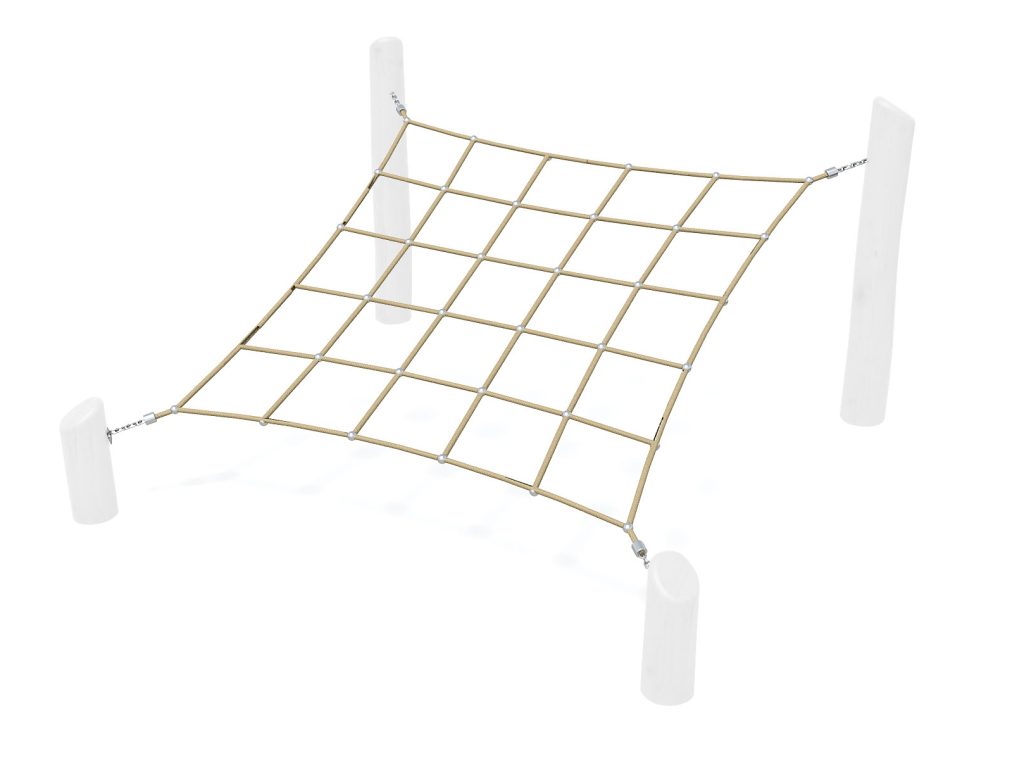 Natural Mini Inclined Squared Net